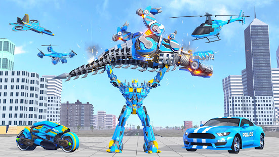 Dino Robot Police Car Games 2.2 screenshots 2