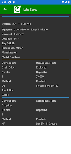 Android application LUBE-IT Quick Viewer screenshort