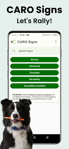 Android application CARO Signs screenshort