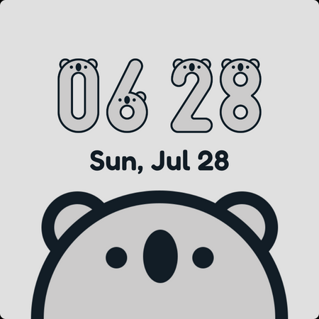 Koala Watch Face Screen 3