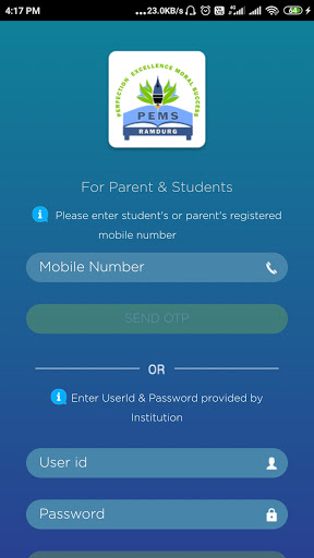 Panchakattimath School App Screen 2