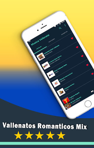 Android application Vallenatos Romanticos Mix screenshort