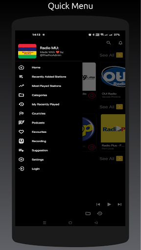 Radio MU: Mauritius Stations Screen 3