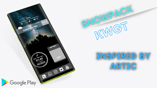 Android application SnowPack KWGT screenshort