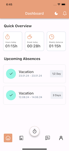 Timebuddy Screen 2