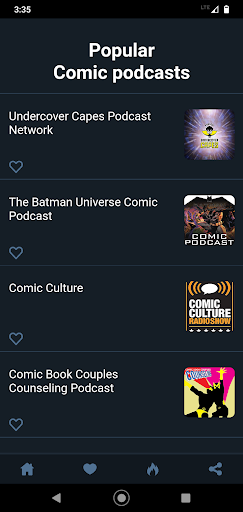 Comic podcasts