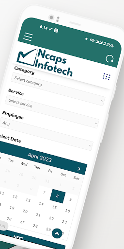 Ncaps IT - Book IT Services Screen 2