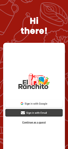Android application El Ranchito Market App screenshort