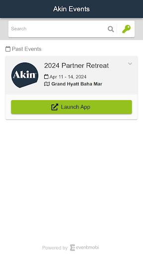 Android application Akin Events screenshort