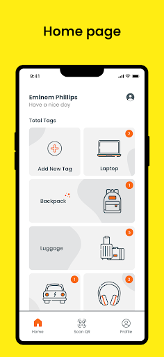Android application SafeTag screenshort