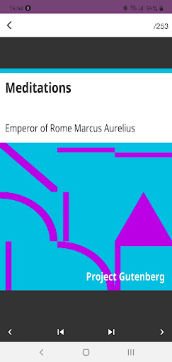 Android application Meditations-Book screenshort