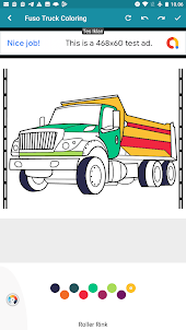 Раскраска грузовик Фусо