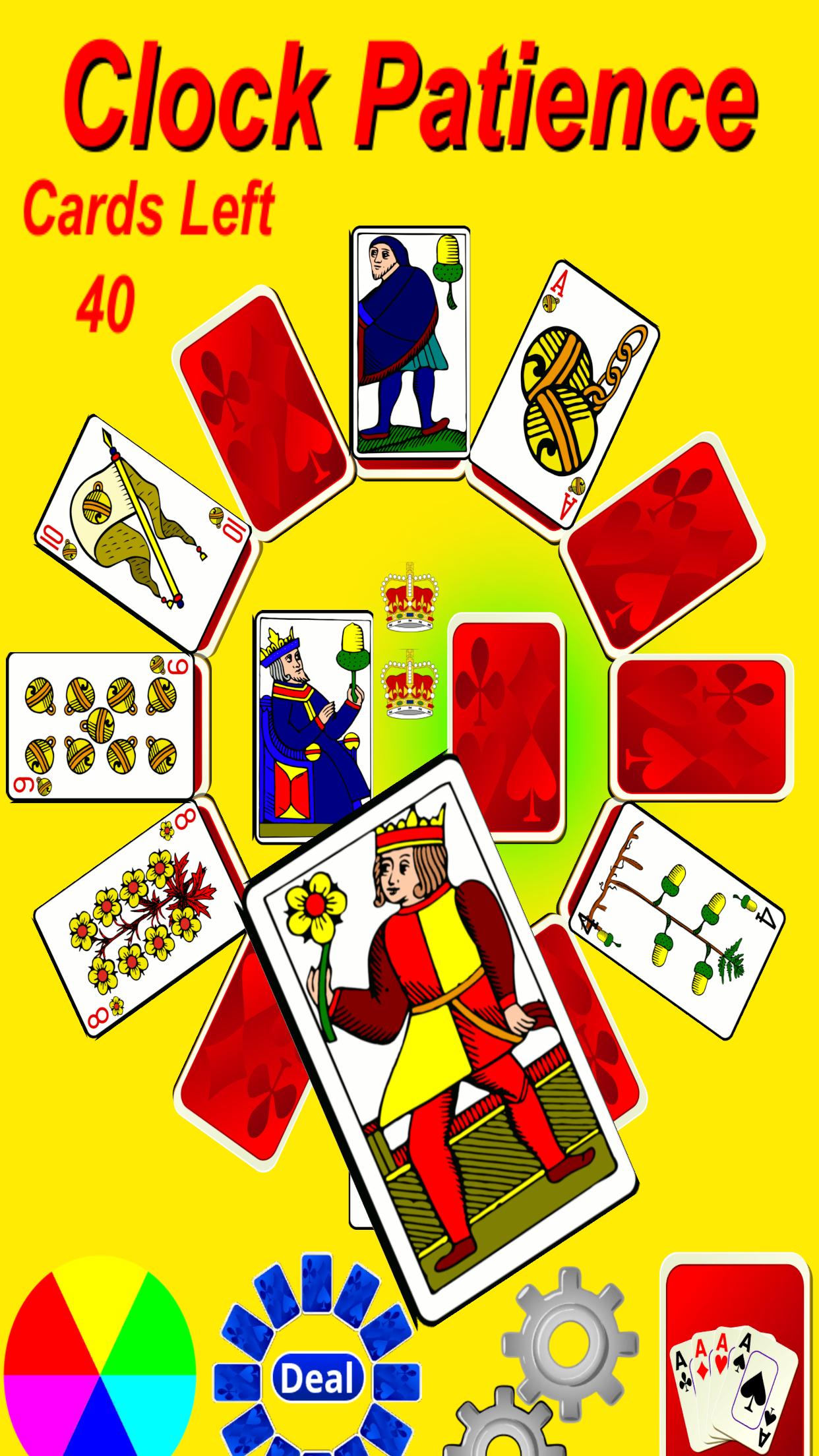 Android application Clock Patience Solitaire screenshort