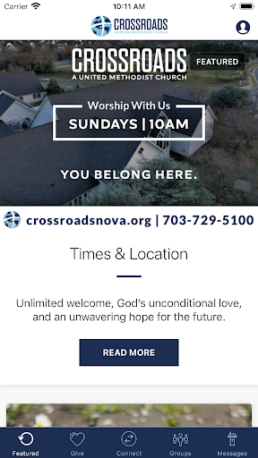 Android application Crossroads UMC screenshort