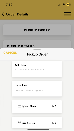 Android application ZIPS Driver screenshort