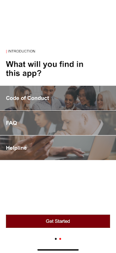 Hitachi Group Code of Ethics Screen 2