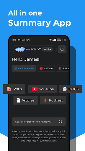 TubeOnAI - Summarize Anything Screen 2
