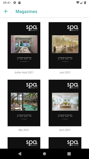 Android application Magazine Spa de Beauté screenshort