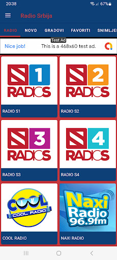 Android application Radio Srbija screenshort