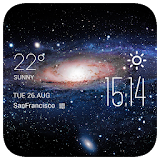 Galaxy Weather & Clock Widget icon