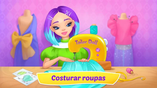 Jogos de vestir bonecas da moda - Doce menina para colorir e lavar pratos  sujos Jogos divertidos e divertidos para crianças