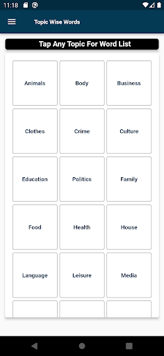 English : Turkish Dictionary Screenshot