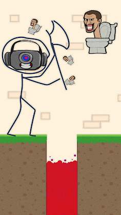 Skibydi Toilet : Draw to save - Screenshot 1