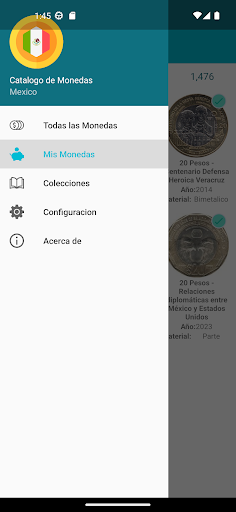 Coins Catalog Mexico Screen 2