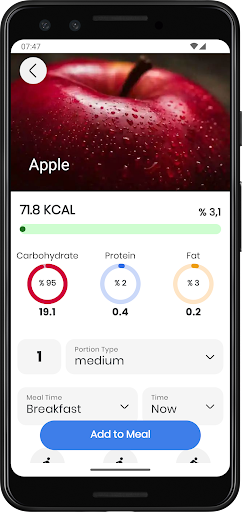 Water, Calories, Diet Tracking Screen 3