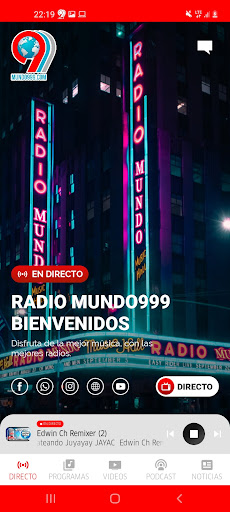 Radio Mundo999 Screen 2