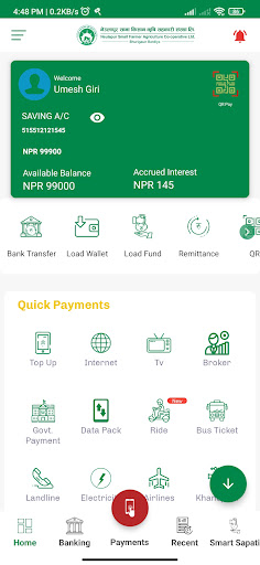 Android application Neulapur Small Farmer mBank screenshort