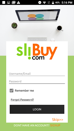 Android application sliBuy screenshort