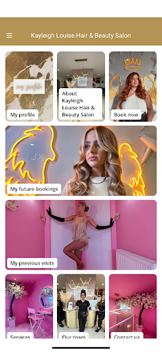 Android application Kayleigh Louise Hair & Beauty screenshort