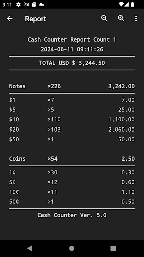 Cash Counter Count Note & Coin screenshot 23
