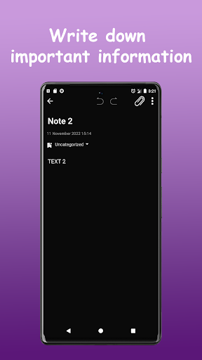Private Note - Notes and Tasks