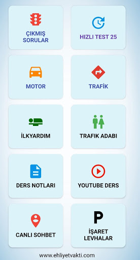 Android application Ehliyethane 2024 screenshort