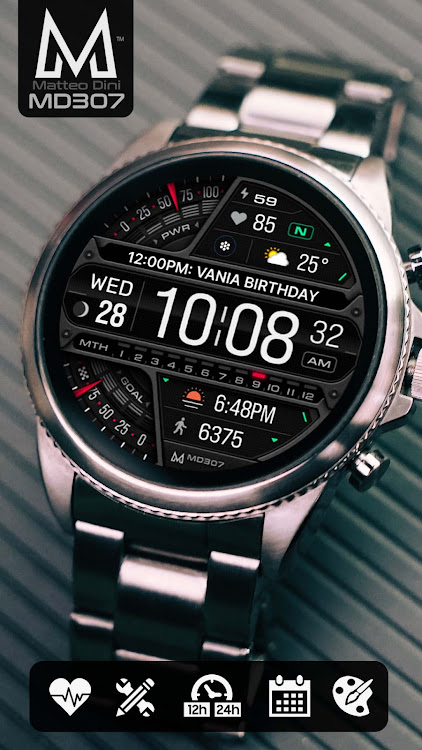 MD307 Digital Watch Face - New - (Android)