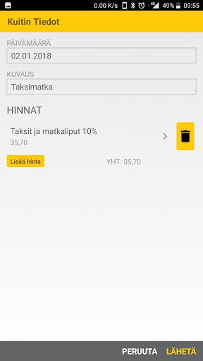 Lemonsoft eKuitti Screen 3