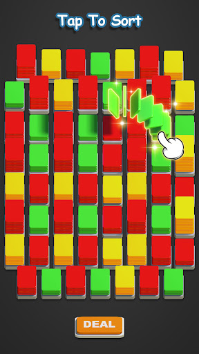Android application Card Shuffle Sort screenshort