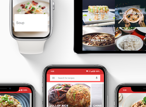 Screenshot of Rice Recipes App