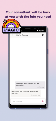 Android application Younichoice Chat screenshort