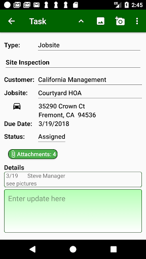 Field Assistant Screen 3