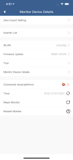 KACO NX Setup Screen 2