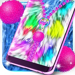 تصویر نماد Fluffy zipper lock screen