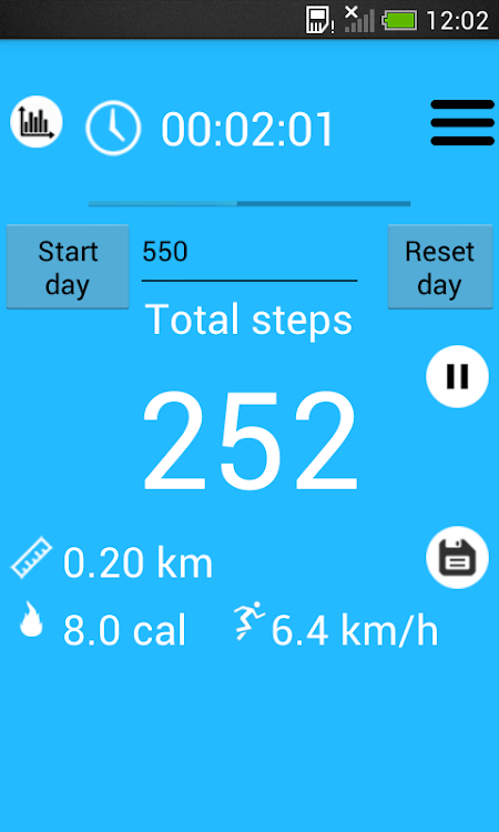 Pedometer and step counter - 1.2.2 - (Android)