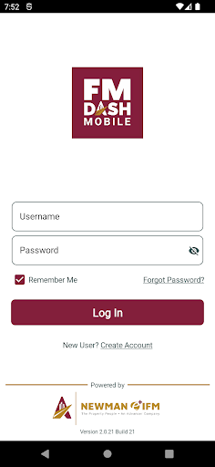 Android application FMDash Mobile (Newman) screenshort