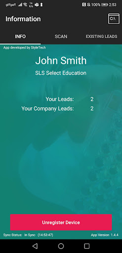 SLSconnect Screen 3