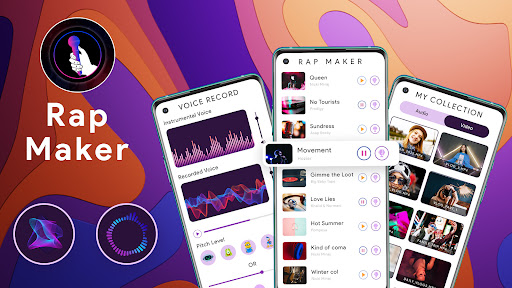 Android application Rap Audio Recorder screenshort