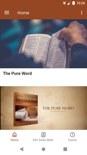 Android application The Pure Word screenshort