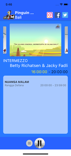 Android application Radio Pinguin FM Bali 103.6 FM screenshort